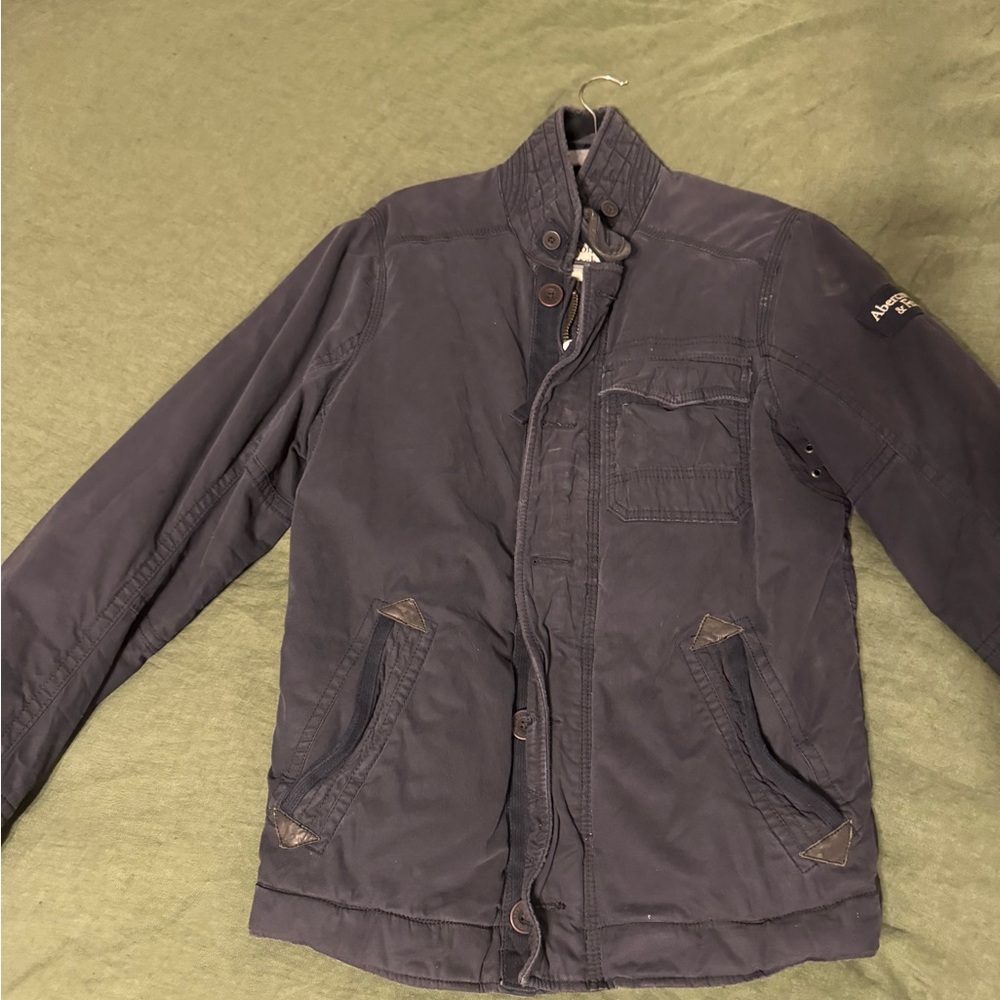 Abercrombie & Fitch Black Military Field Jacket